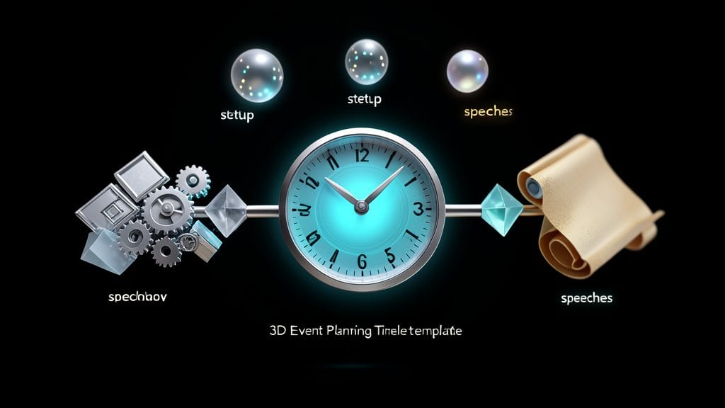 3D Event Planning Timeline