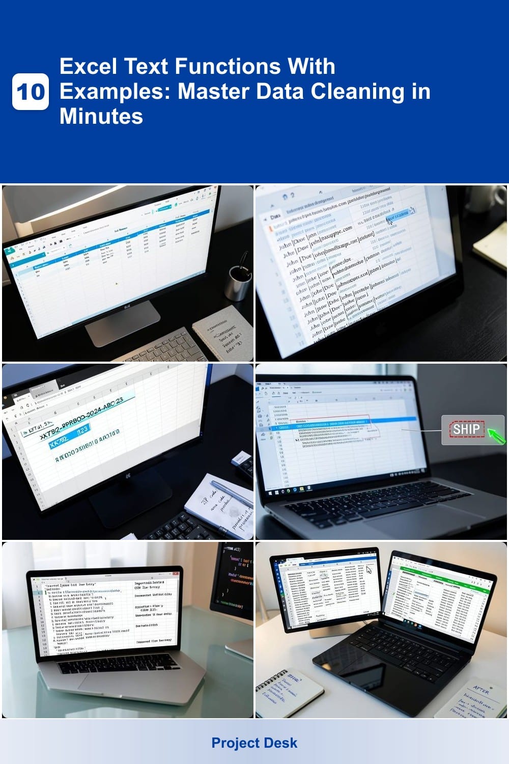 10 Excel Text Functions With Examples: Master Data Cleaning in Minutes
